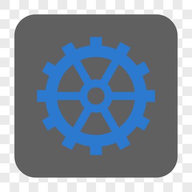 Dişli yuvarlak kare düğme