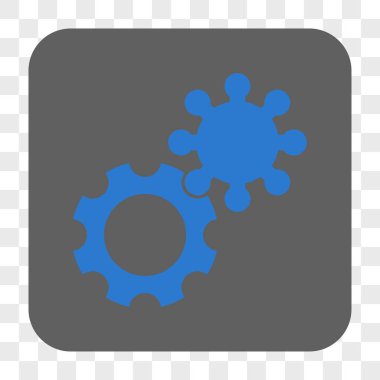 Gears'ı yuvarlak kare düğme