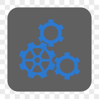 Gears'ı yuvarlak kare düğme