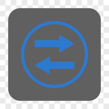 Yatay Çevir okları yuvarlak kare düğme