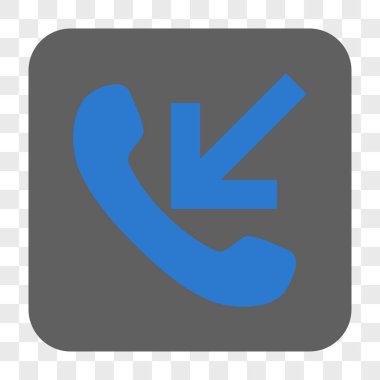 Gelen aramayı yuvarlak kare düğme