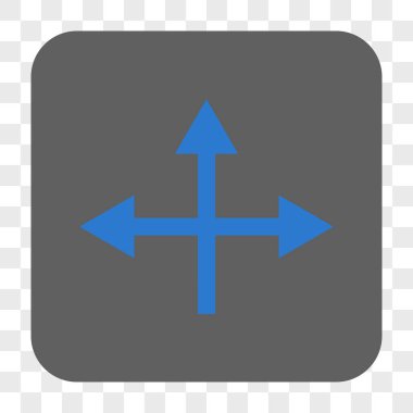 Kavşak yön yuvarlak kare düğme