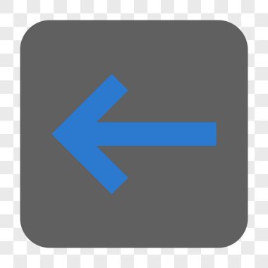 Sol ok yuvarlak kare düğme