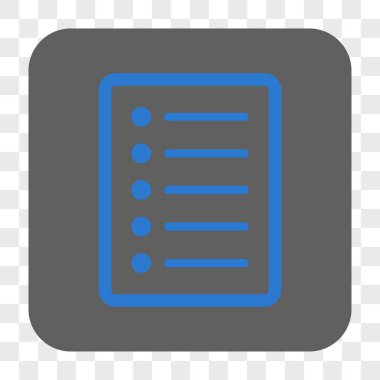 Liste sayfası yuvarlak kare düğme