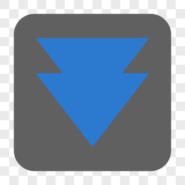 Yuvarlatılmış Kare aşağı taşı düğmesini