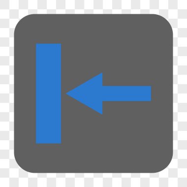 Hareket sol yuvarlak kare düğme