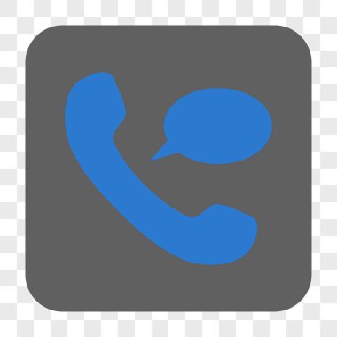 Telefon mesajı yuvarlak kare düğme