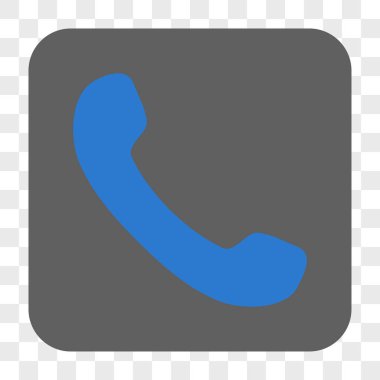 Telefon Alıcı Yuvarlak Kare Düğmesi