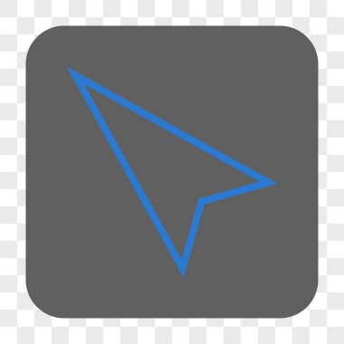 İşaretçi sol kadar kare düğme yuvarlak