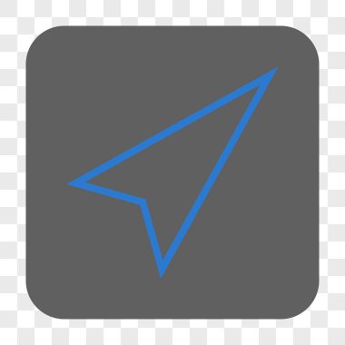 İşaretçi şu kadar kare düğme yuvarlak