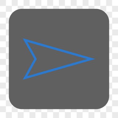 Kare düğme işaretçi sağ yuvarlak