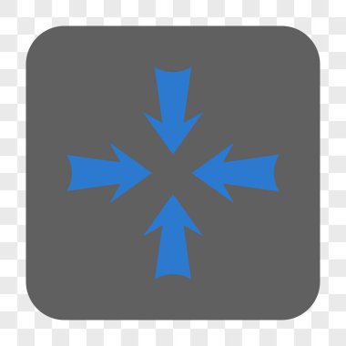 Oklar yuvarlak kare düğme azaltmak