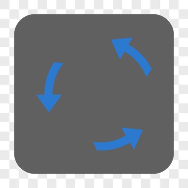 Döndürme Ccw yuvarlak kare düğme