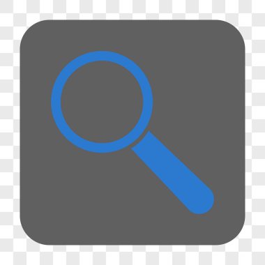 Arama aracı yuvarlak kare düğme