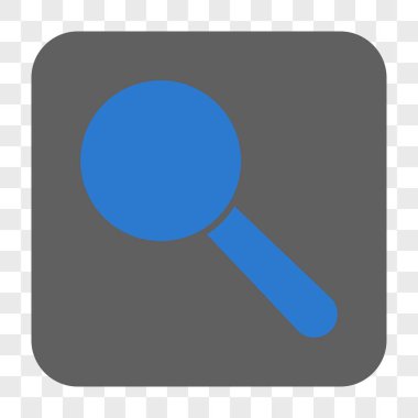 Arama aracı yuvarlak kare düğme