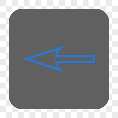 Keskin ok sol yuvarlak kare düğme