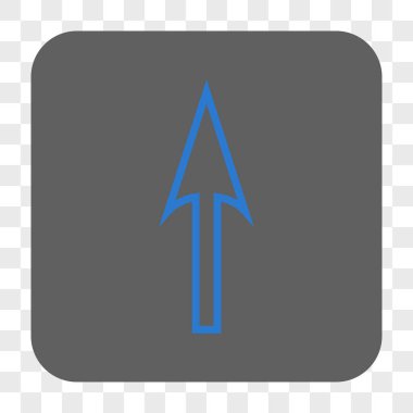 Yuvarlatılmış Kare düğmesini yukarı ok keskin