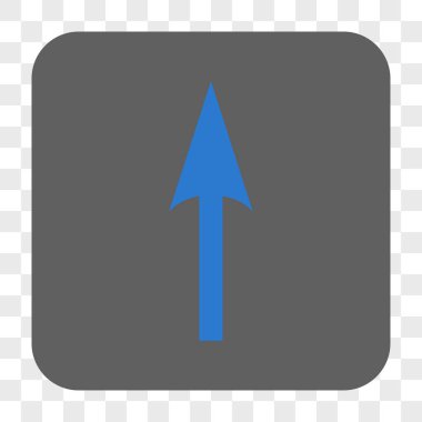 Yuvarlatılmış Kare düğmesini yukarı ok keskin