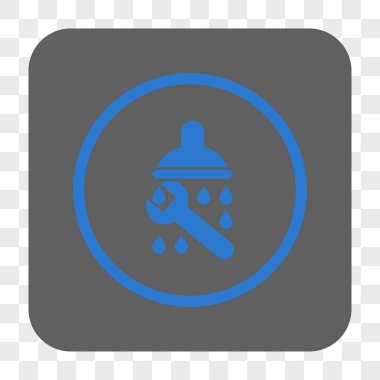 Duş sıhhi tesisat yuvarlak kare düğme