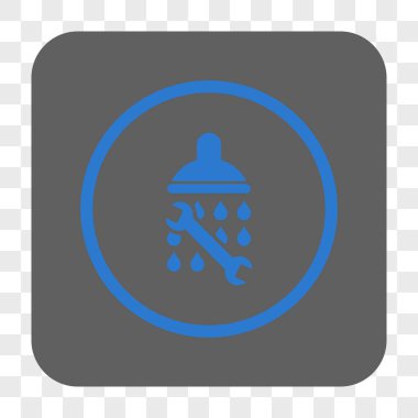 Duş sıhhi tesisat yuvarlak kare düğme