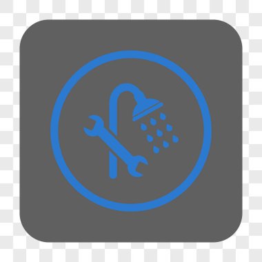 Duş sıhhi tesisat yuvarlak kare düğme