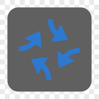 Girdap okları yuvarlak kare düğme