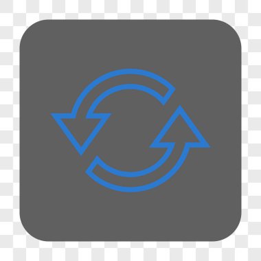 Eşitleme okları yuvarlak kare düğme