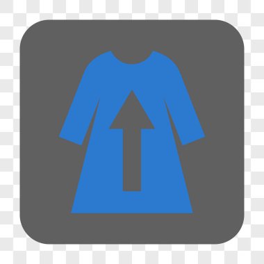 Kadın elbise kalkış yuvarlak kare düğme