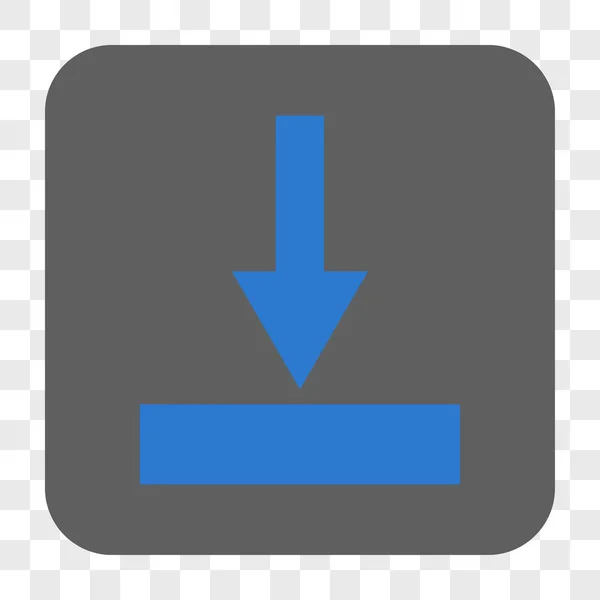 Mover Botón cuadrado redondeado inferior — Vector de stock