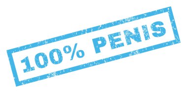 100 Percent Penis Rubber Stamp