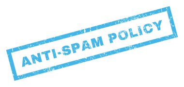 Anti-Spam Policy Rubber Stamp clipart