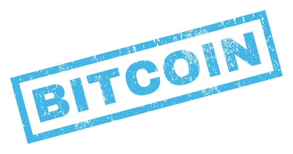Резиновая марка BITCOIN — стоковый вектор
