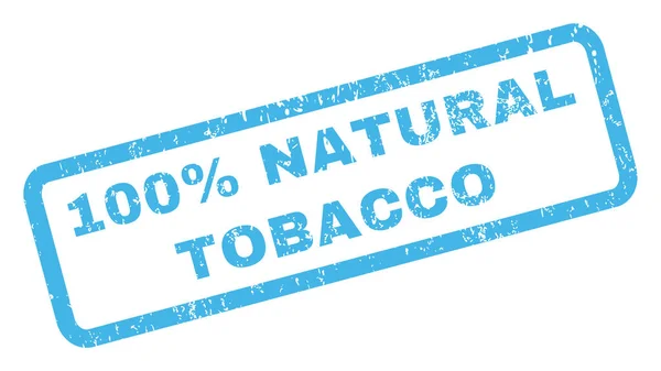 Selo de borracha 100% natural do tabaco — Vetor de Stock