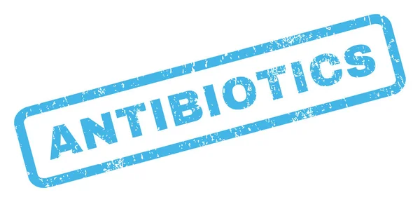 ANTIBIÓTICA Sello de goma — Vector de stock