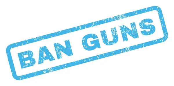 BAN GUNS Carimbo de borracha — Vetor de Stock