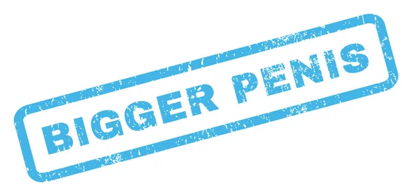 Bigger Penis Rubber Stamp — Stockvector