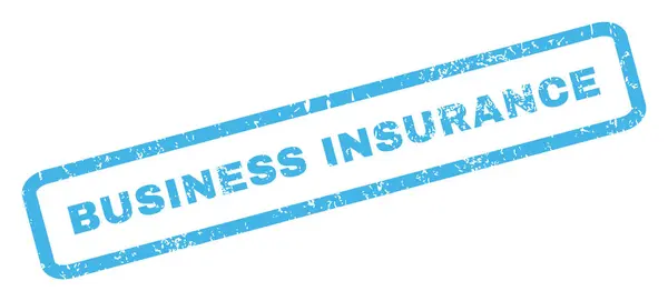 Selo de borracha de seguros de negócios — Vetor de Stock