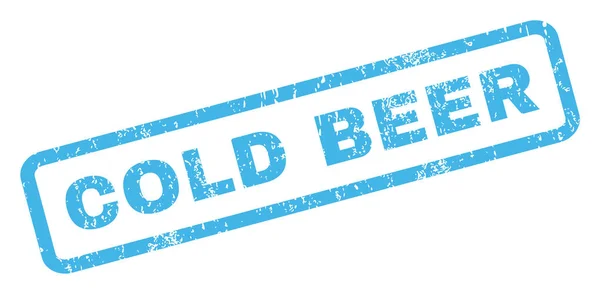 Κρύα μπύρα καουτσούκ σφραγίδα — Διανυσματικό Αρχείο