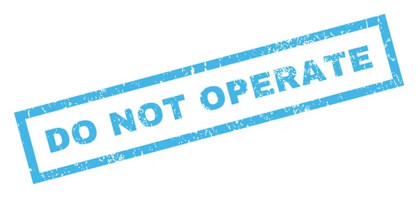 No operar sello de goma — Vector de stock