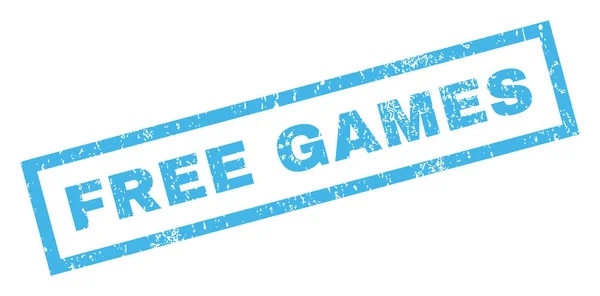 Jeux gratuits Timbre en caoutchouc — Image vectorielle