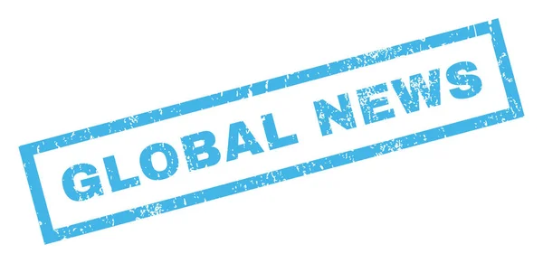 Global News Sello de goma — Vector de stock