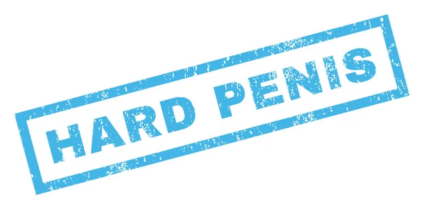 Hard Penis Rubber Stamp — Stockvector