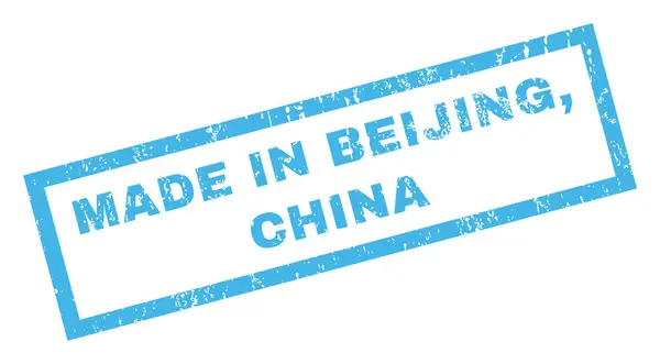 Feito em Pequim China Carimbo de borracha — Vetor de Stock