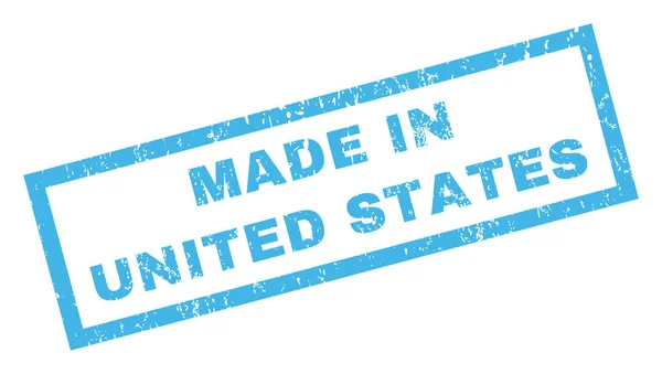 Gyártott-ban Egyesült Államok gumibélyegző — Stock Vector