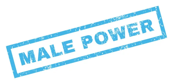 Male Power Rubber Stamp — Stock Vector