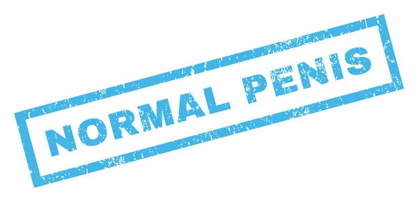 Normal Penis Rubber Stamp — Stockvector
