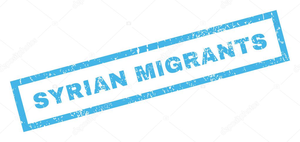Syrian Migrants Rubber Stamp