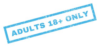 Yetişkinler 18 artı sadece lastik damgası