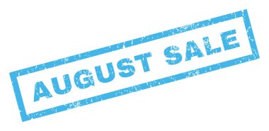 Ağustos Satılık lastik damgası