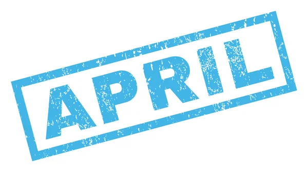 Απριλίου καουτσούκ σφραγίδα — Διανυσματικό Αρχείο